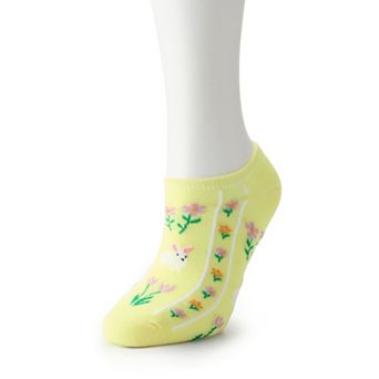 Women's Easter Garland No-Show Socks