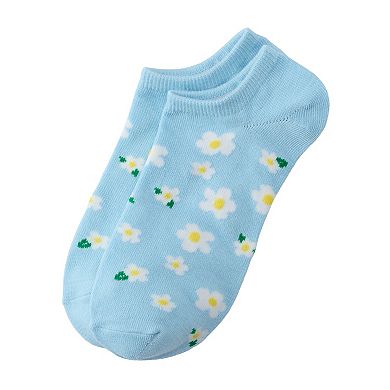 Women's Fun Daisy No-Show Socks