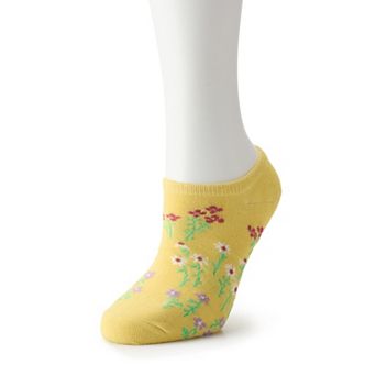 Women's Wild Floral No-Show Socks