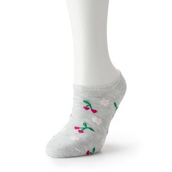 Women's Daisy & Cherry No-Show Socks