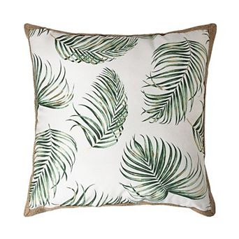 Harper Loft Palm Leaf Throw Pillow
