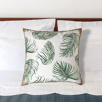 Harper Loft Palm Leaf Throw Pillow