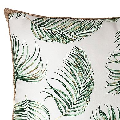 Harper Loft Palm Leaf Throw Pillow
