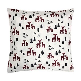 Harper Loft Plaid Deer Throw Pillow