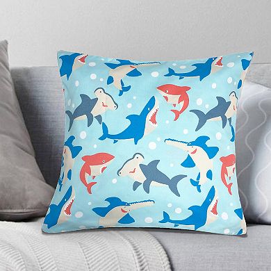 Harper Loft Shark Tales Throw Pillow