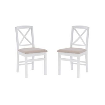 Linon Triena X Back Dining Chairs Set of 2
