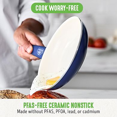 GreenLife Soft Grip 16-pc. Aluminum Healthy Ceramic Nonstick Cookware Set
