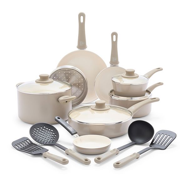 GreenLife Soft Grip 16-pc. Aluminum Healthy Ceramic Nonstick