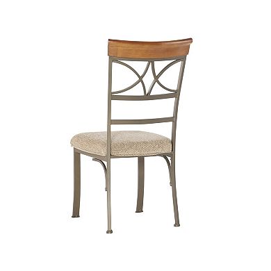 Linon Hamilton Round Dining Table & Upholstered Chairs 5-pc. Set