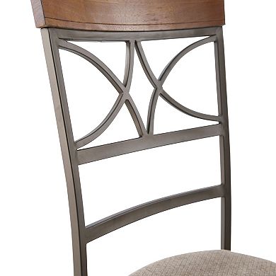 Linon Hamilton Round Dining Table & Upholstered Chairs 5-pc. Set