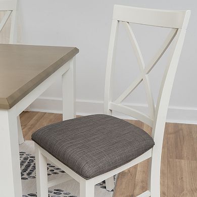 Linon Jane Dining Table & Upholstered Chairs 5-pc. Set