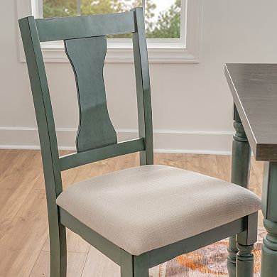 Linon Willow Dining Table, Bench & Upholstered Seats 6-pc. Set