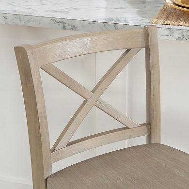 Linon Torino X Back Counter Stool