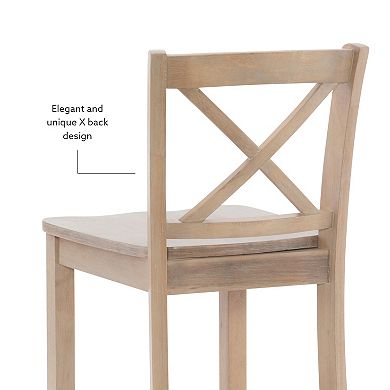 Linon Torino X Back Counter Stool