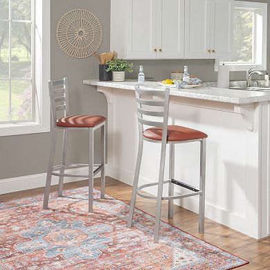 Linon Baxter Metal Barstool 2-pc. Set