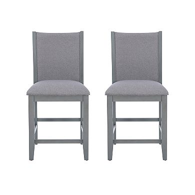 Linon Abbot Upholstered Counter Stool 2-pc. Set