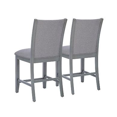 Linon Abbot Upholstered Counter Stool 2-pc. Set