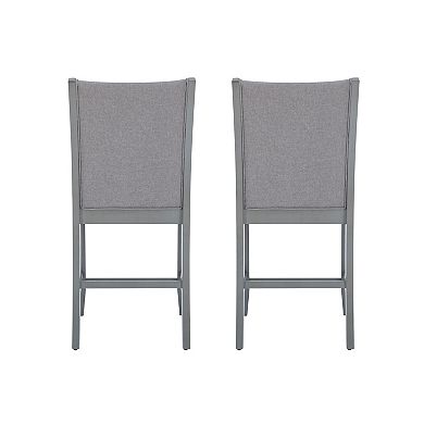 Linon Abbot Upholstered Counter Stool 2-pc. Set