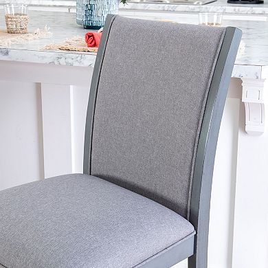 Linon Abbot Upholstered Counter Stool 2-pc. Set