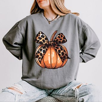 Coquette Fall Pumpkin - Women's Lightweight Garment Dyed Sweatshirt