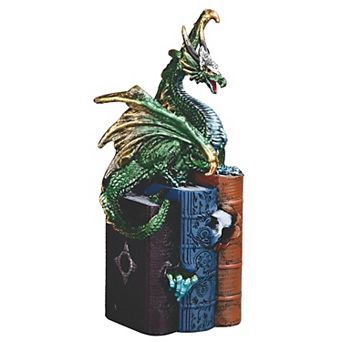 FC Design 7"H Dragon on Book Figurine Decoration Home Room Decor