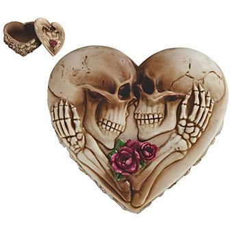 FC Design 5.5"W Skull Couple Trinket Box Decoration Home Room Decor