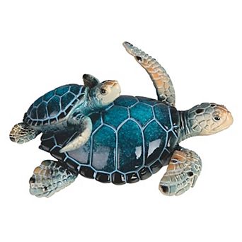 FC Design 5"W Blue Sea Turtle with Cub Figurine Decoration Home Room Decor