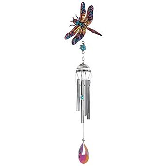 FC Design 21"Long Dragonfly Acrylic Mini Wind Chime Decoration Garden and Patio Decor