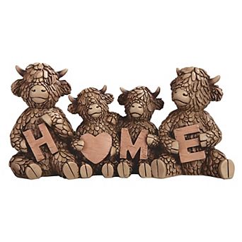 FC Design 9"W Highland Cow Family Figurine Decoration Home Room Decor