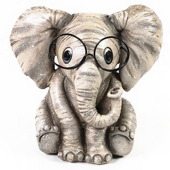 FC Design 5"H Elephant with Glasses Figurine Decoration Home Room Decor