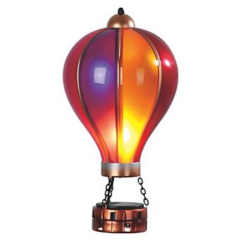 FC Design 11"Long Sunset Glow with Copper Accents & Basket Solar Hot Air Balloon