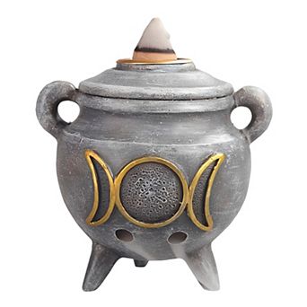 FC Design 3"H Gray Witch Pot BackFlow Decoration Home Room Decor