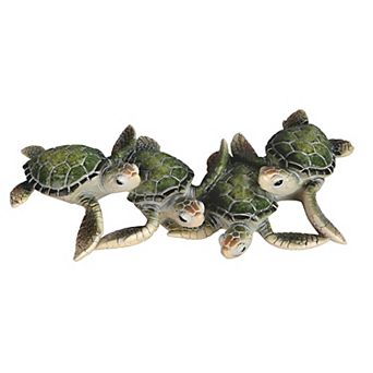 FC Design 6.25"W Green 4 Sea Turtle Figurine Decoration Home Room Decor