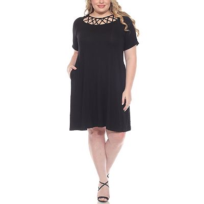 blue dress for baby girl Plus Size A-Line Pleated Dress – 2020AVE main image 1