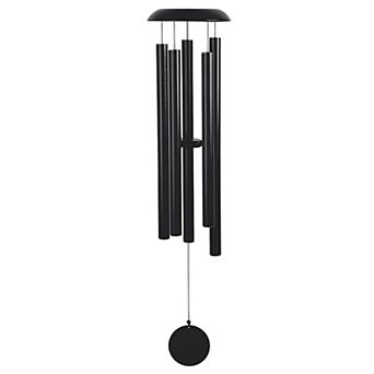 FC Design 51" Long Tuned Black Metal Wind Chime Decoration Garden and Patio Decor