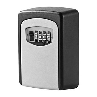 Wall Mount Key Lock Box, 4-Digit Combination, Outdoor Waterproof Storage