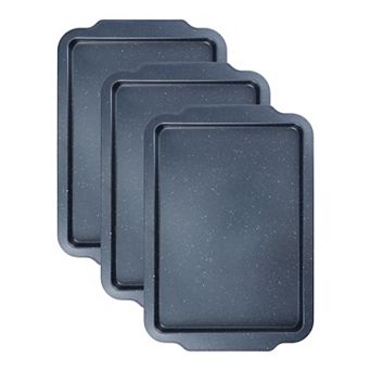 3 Set Baking Sheet Pan, Solid Cookie Sheets for Roasting, Nonstick Cake Pan, Large Thick Sheet Pans