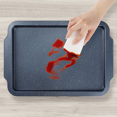 3 Set Baking Sheet Pan, Solid Cookie Sheets for Roasting, Nonstick Cake Pan, Large Thick Sheet Pans