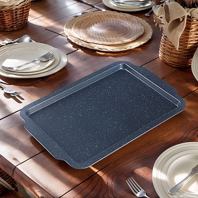 3 Set Baking Sheet Pan, Solid Cookie Sheets for Roasting, Nonstick Cake Pan, Large Thick Sheet Pans