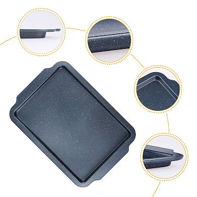 3 Set Baking Sheet Pan, Solid Cookie Sheets for Roasting, Nonstick Cake Pan, Large Thick Sheet Pans