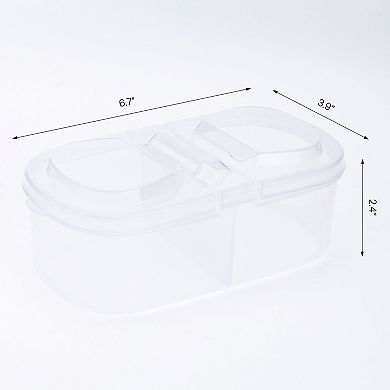 10 Pack Food Storage Containers with Lids, Plastic Meal Prep Food Container, Lunch Box for Microwave