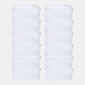 12 Pack Food Storage Containers with Lids, Plastic Meal Prep Food Containers, Lunch Box for Freezer