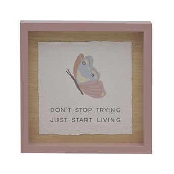 Belle Maison 6-Inch Square Start Living Wall Decor