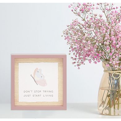 Belle Maison 6-Inch Square Start Living Wall Decor