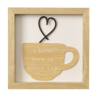 Belle Maison Latte Love Wall Decor