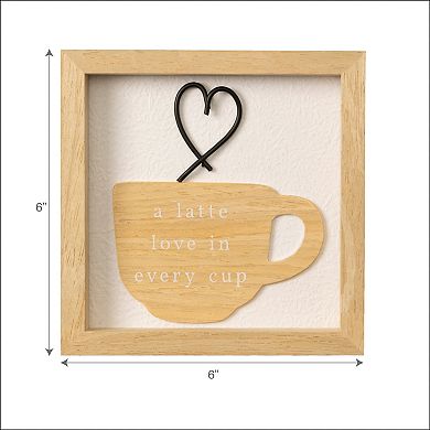 Belle Maison Latte Love Wall Decor