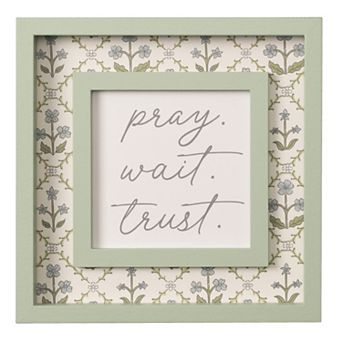 Belle Maison "Pray. Wait. Trust." Wall Decor