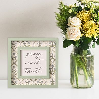 Belle Maison "Pray. Wait. Trust." Wall Decor