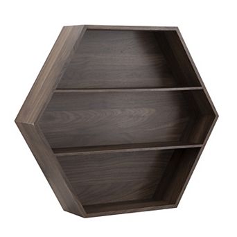 Belle Maison 18" x 21" Hexagon Wall Shelf
