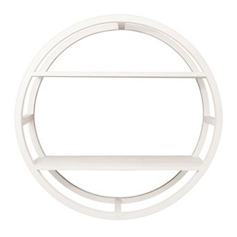 Belle Maison 24-Inch Round 2 tier Wall Shelf
